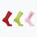Salomon Everyday Crew 3 paia di calzini flame scarlet/dark citron