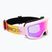 Maschera da sci per bambini Giro Chico 2.0 Jr light pink blocks/amber pink
