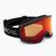 Maschera da sci Giro Cruz black stacked/amber scarlet