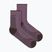 Calze da donna Icebreaker Merino Hike+ Ultralight Quarter grey plum/bittersweet