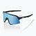 Occhiali da sole 100% S3 nero opaco/azzurro specchiato multistrato