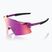 Occhiali da sole 100% Aerocraft gloss purple chrome/purple mirror