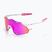Occhiali da sole 100% Hypercraft XS matte white/pink/hiper vital pink mirror