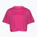 Maglietta da allenamento Under Armour Campus Boxy Crop rosa astro/nero da donna
