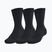 Calzini Under Armour Training Cotton Crew 3 paia black/black/white