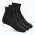 Calzini Under Armour Training Cotton Quarter 3 paia black/black/white