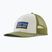 Cappello da baseball Patagonia P-6 Logo LoPro Trucker white/buckhorn green