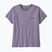 Maglietta Patagonia P-6 Logo Responsabili-Tee donna in cemento viola