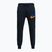 Pantaloni Nike Club Fleece Joggers uomo nero/nero/arancio di sicurezza