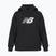 Felpa con cappuccio in pile New Balance donna, nero