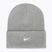 Berretto invernale Nike Peak Swoosh Beanie dark grey heather/white