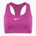 Reggiseno da allenamento Nike Swoosh Medium Support fucsia caldo/bianco