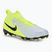 Nike Phantom Luna 2 Academy FG/MG argento metallizzato/volt/nero scarpe da calcio per bambini