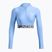 Top da allenamento Under Armour Heat Gear Rib 1/4 Zip donna horizon blu/bianco