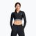 Top da allenamento Under Armour Heat Gear Rib 1/4 Zip donna nero/nero/bianco