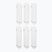 Calze  Jordan Everyday Cushioned Crew 6 pairs white/black