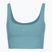 Reggiseno sportivo Nike Zenvy Rib Light Support smoky blue/white