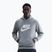 Felpa uomo Nike Club Pullover Hoodie dark grey heather/light smoke grey/white