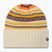 Berretto invernale da donna New Era Rail Isle Cuff Knit Beanie beige chiaro
