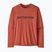 Uomo Patagonia Cap Cool Daily Graphic Shirt '73 text logo / potters red x-dye longsleeve