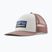 Cappellino con visiera Patagonia P-6 Logo Trucker Hat birch white