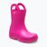 Stivali da pioggia per bambini Crocs Handle It Rain Boot Kids pink crush