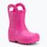 Stivali da pioggia per bambini Crocs Handle It Rain Boot Kids Toddler pink crush