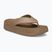 Infradito da donna Crocs Gateway Platform milk chocolate