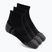 Calze Under Armour Perf Tech Qtr 3 pack ultimate black/ultimate black/jet gray