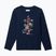 Maglia a maniche lunghe da trekking per bambini Columbia Dobson Pass Graphic Tee collegiate navy/hike on