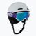 Casco da sci per bambini Salomon Player Combo ice flow/ice flow + Maschera da sci XV Jr mid blue