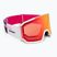Maschera da sci Salomon S/View 3 white/ml mid red