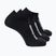 Calzini Salomon Everyday Lite Low 3 pairs black/black/black