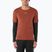 Maglia da corsa da uomo Salomon Sense Aero GFX Tee SS burnt umber/coffee bean