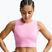 Maglietta da donna Nike Pro pink rise/white
