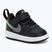 Scarpe per bambini Nike Court Borough Low black/smoke grey/white/illusion green