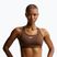 Reggiseno sportivo da donna Nike Swoosh Medium Support cacao wow/white
