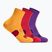 Calze HOKA Quarter Run Sock 3-Pack egg yolk/cerise/virtual violet