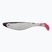 Esca in gomma Relax Hoof 6 Red Tail 3 pezzi nero/bianco