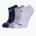 Babolat Calzini invisibili 3 paia bianco/estate blu/grigio
