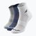 Calzini Babolat Quarter 3 Pack bianco/blu estense/grigio