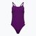 Costume intero donna arena Team Swimsuit Challenge Solid prugna/bianco