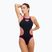 Costume intero donna arena One Biglogo One Piece nero/rosa fluo