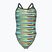 Costume intero donna arena Racing Stripe Xcriss Cross nero multi/nero