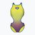Costume da bagno intero donna arena One Shaded Print Tech One Back artic lime violetta multi/neon blue