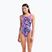 Costume da bagno intero donna arena Earth View Xcriss Cross pink multi/very fuchsia
