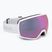 Maschera da sci Rossignol Izar white/pink