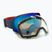 Quiksilver Greenwood S3 majolica blue/clux red mi occhiali da snowboard
