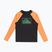 Quiksilver Everyday UPF50 nero/tangerine manica lunga da nuoto per bambini