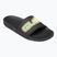 Quiksilver uomo Rivi Wordmark Slide II infradito rasta nero